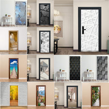 Load image into Gallery viewer, 3D Door Decoration Wallpaper Modern Design Door Sticker Self-adhesive Waterproof Poster Home Door Renew Mural Decal deur sticker