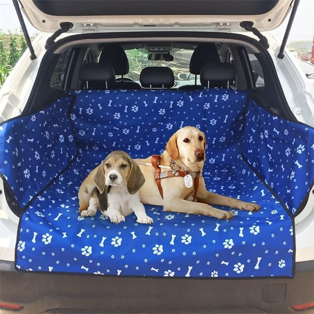 Dog Car Seat Cover  Waterproof Pet Dog Travel Mat Mesh Dog Carrier Car Hammock Cushion Protector With Zipper and Pocket